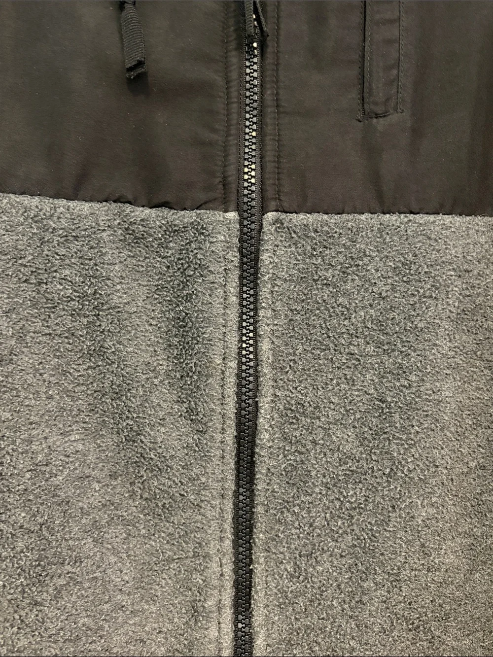 The North Face Denali Fleece Jacket Mens Large Gray Black Full Zip RN99978